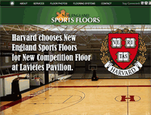 Tablet Screenshot of nesportsfloors.com